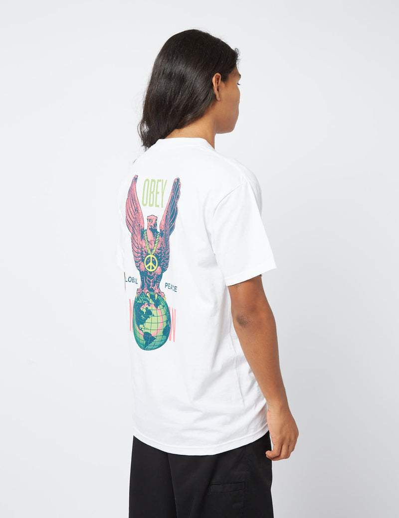 Obey Peace Eagle T-Shirt - White