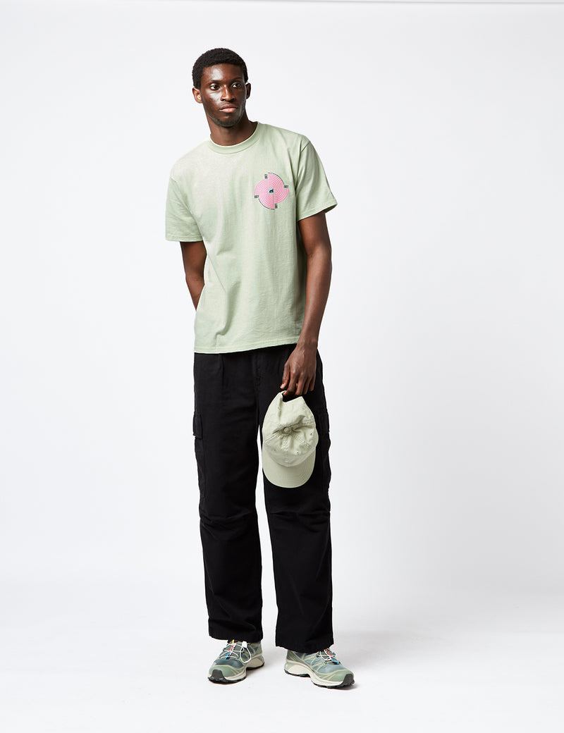 Obey Downward Spiral T-Shirt - Cucumber Green
