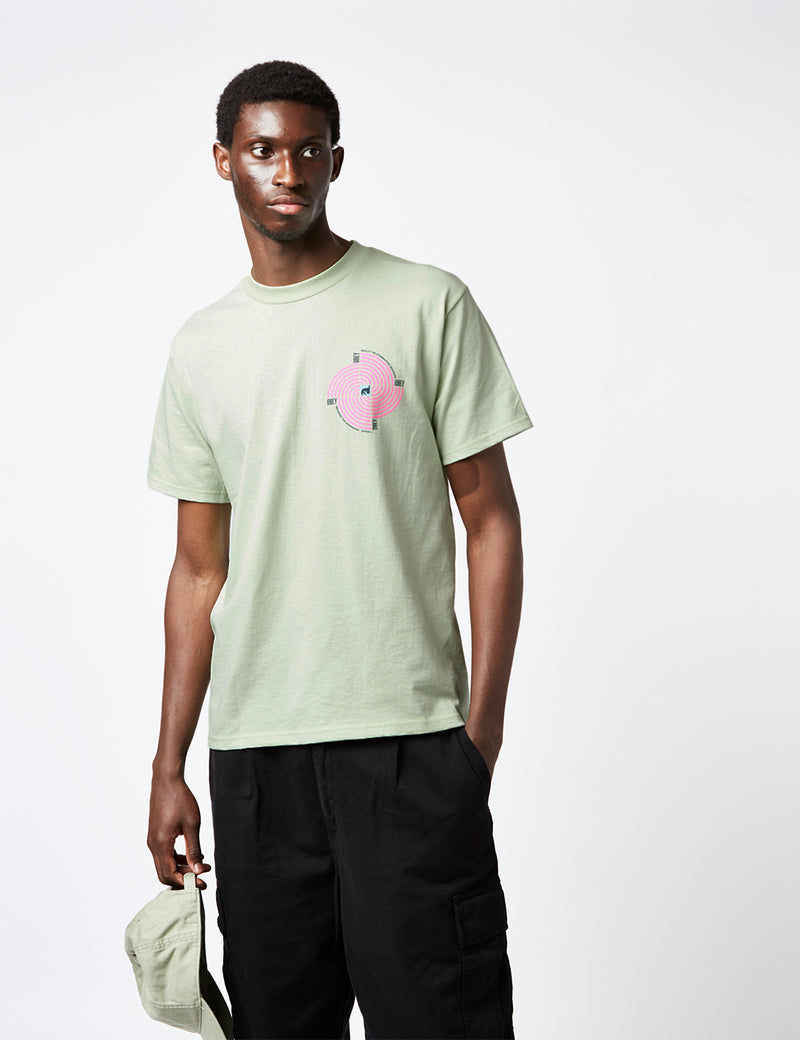 Obey Downward Spiral T-Shirt - Cucumber Green