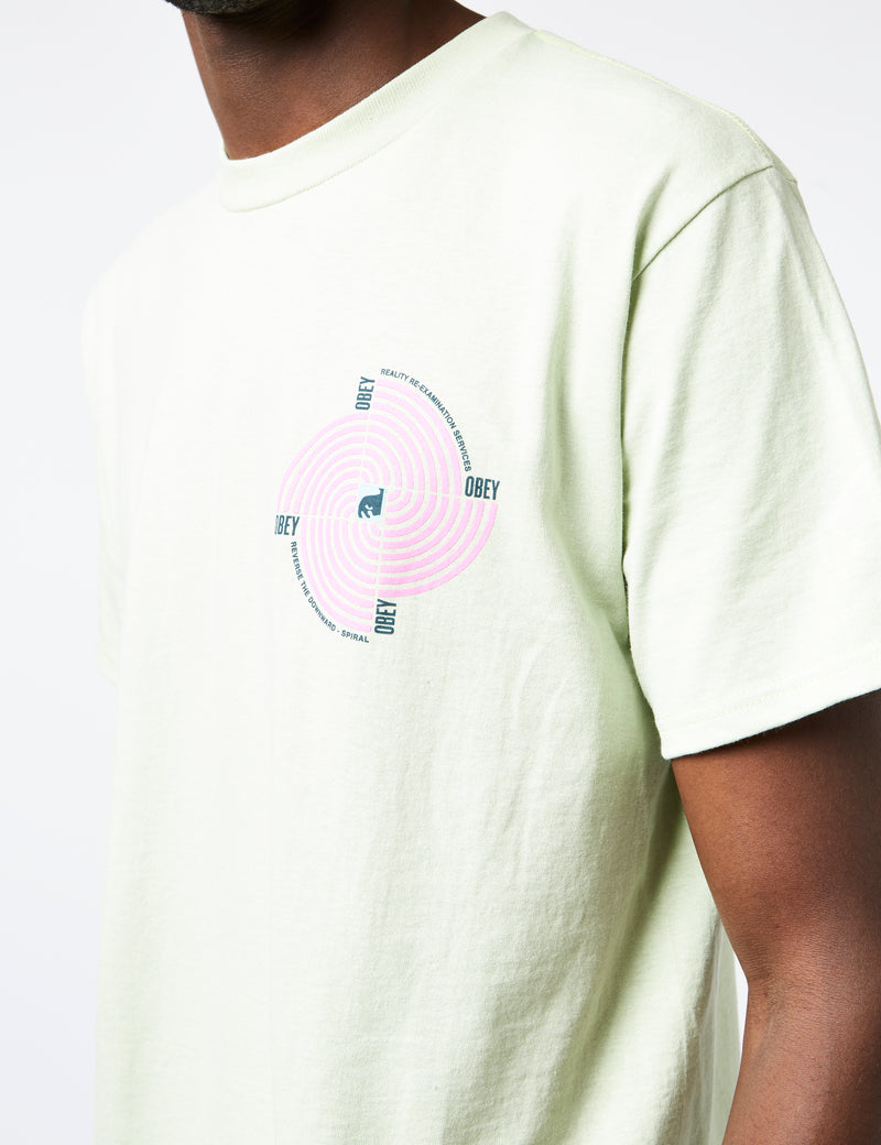 Obey Downward Spiral T-Shirt - Cucumber Green