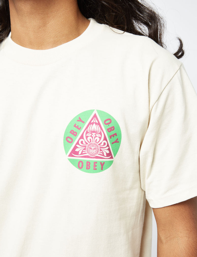 Obey Pyramid T-Shirt - Cream