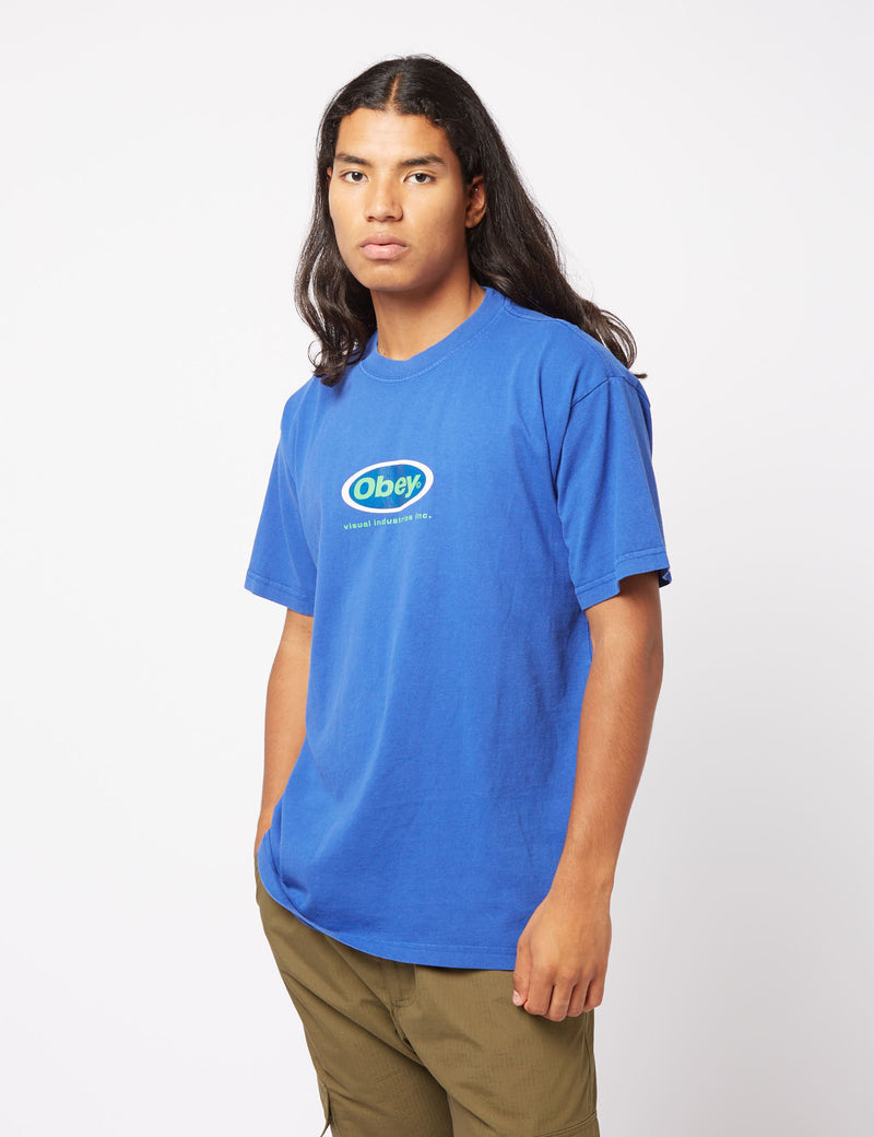Obey Inc. Heavyweight T-Shirt - Surf Blue