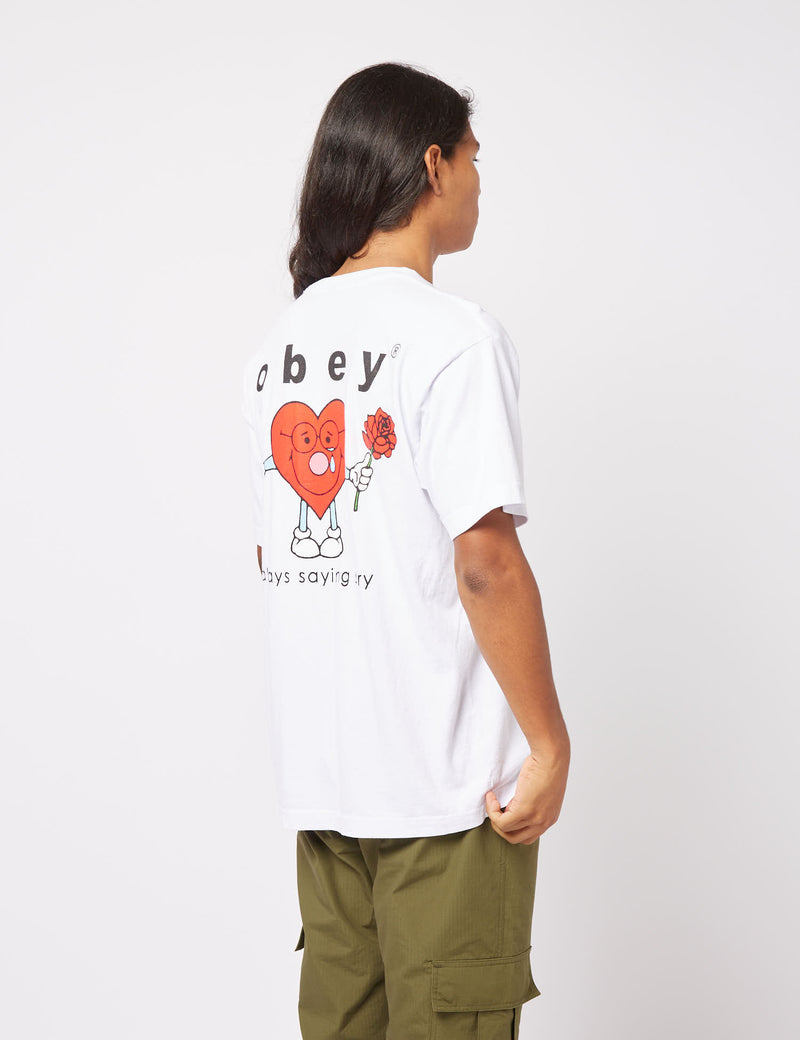 Obey Always Saying Sorry T-Shirt - White