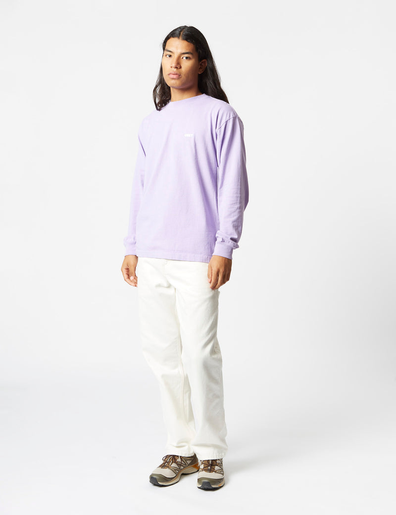 Obey Bold 3 Long Sleeve T-Shirt - Digital Lavender