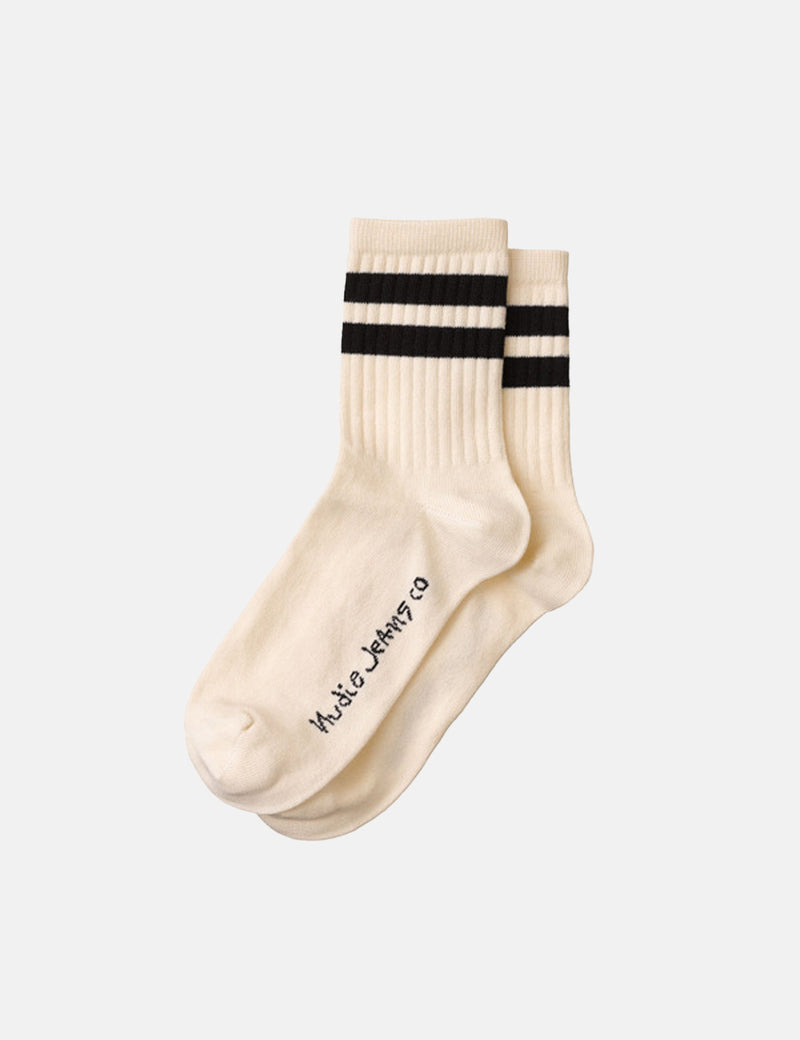 Nudie Amundsson Low Cut Socks - Off White