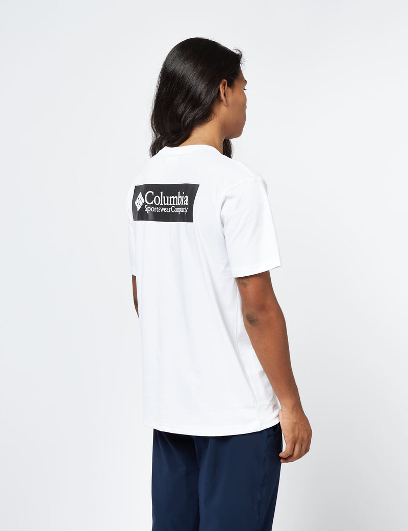 Columbia North Cascades T-Shirt - White/CSC Box Logo