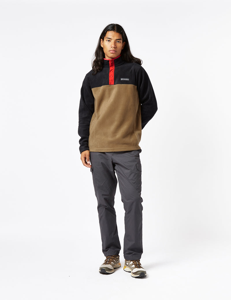Columbia Steens Mountain Half Snap Fleece - Delta Brown/Mountain Red