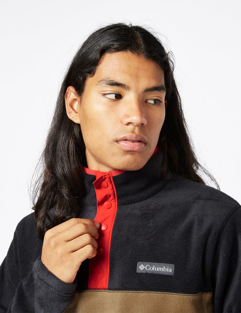 Columbia Steens Mountain Half Snap Fleece - Delta Brown/Mountain Red