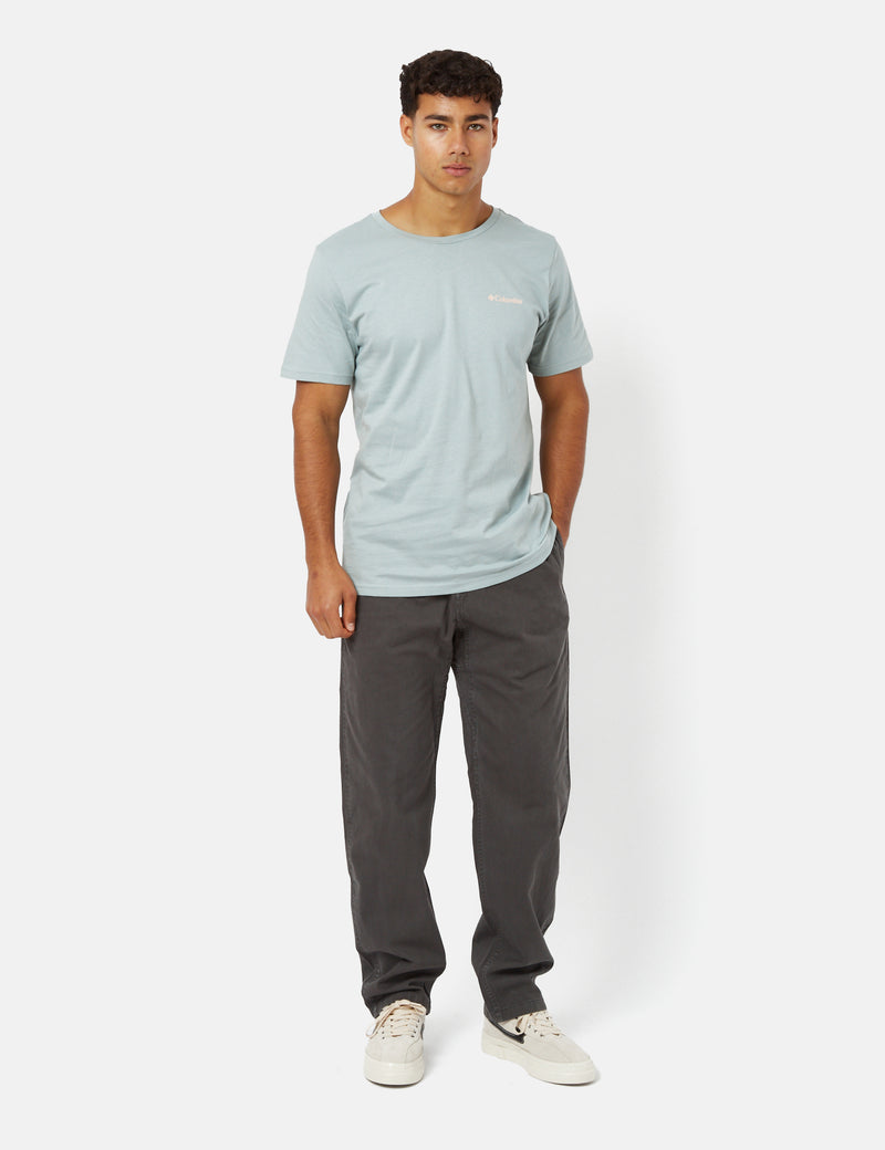 Columbia Rapid Ridge™ T-Shirt II (Tonal Treescape) - Niagara Blue