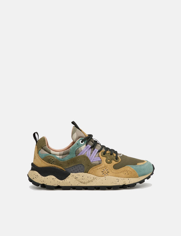 Flower Mountain Yamano 3 (Suede/Nylon) Shoes - Camo Petrol/Mud/Grey