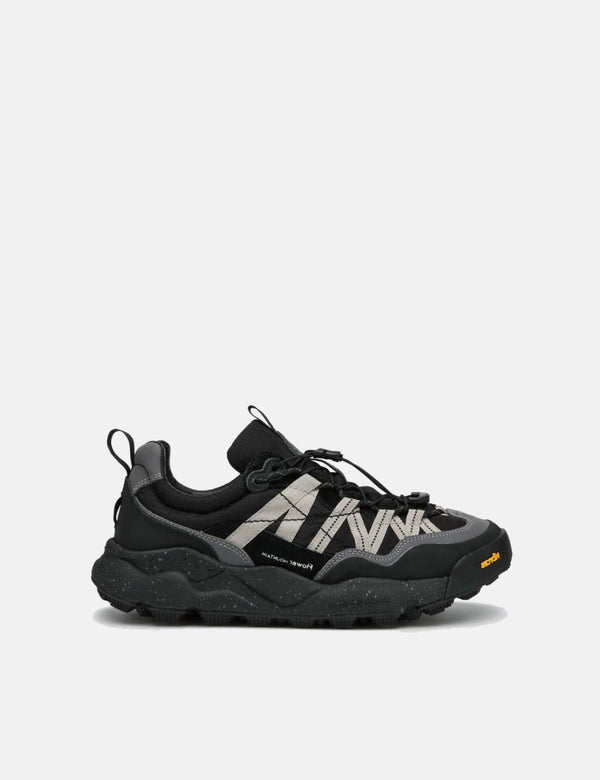 Flower Mountain Iwano 2 (Suede/Nylon) Shoes - Black/Acciaio