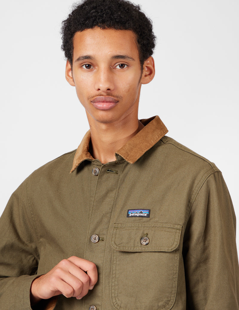 Patagonia Point Reyes Canvas Jacket - Basin Green