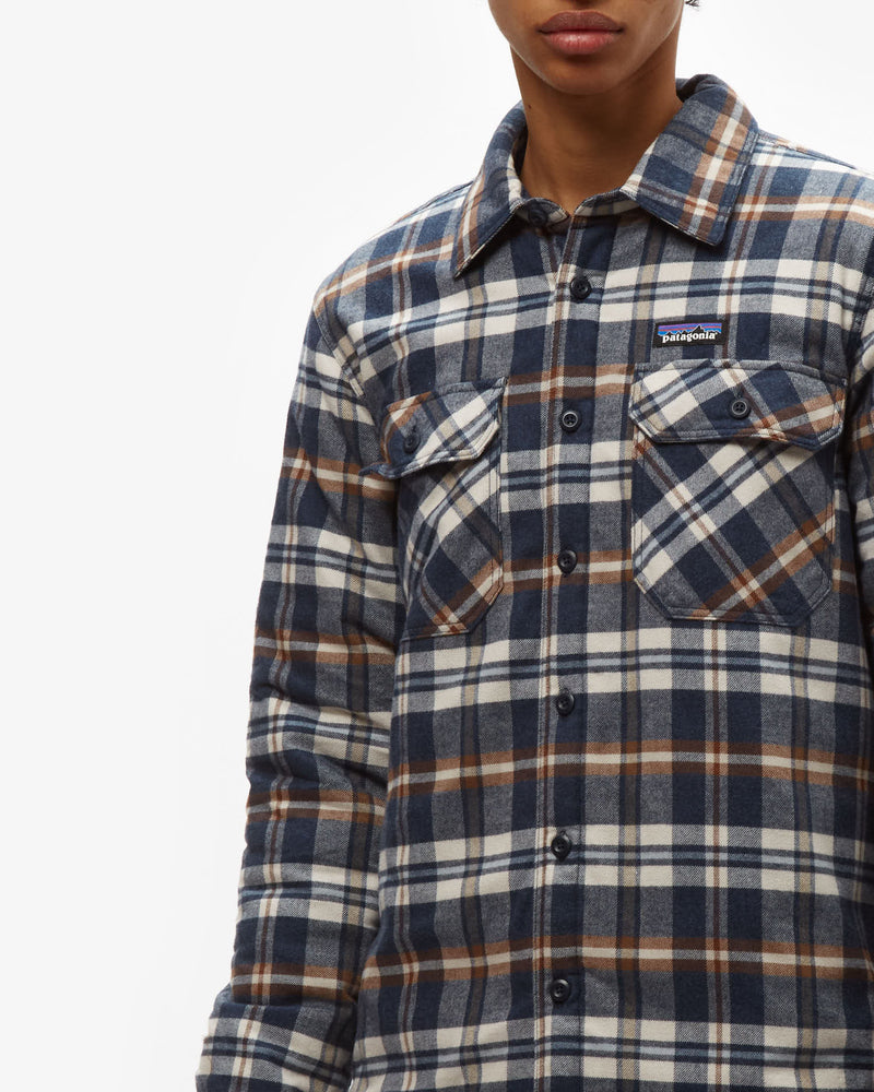 Patagonia Insulated Fjord Flannel Fields Shirt - New Navy Blue