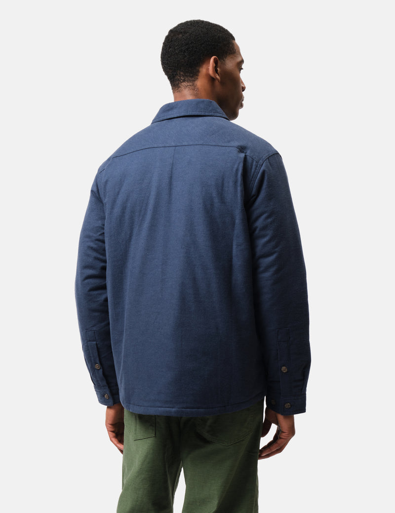 Patagonia Insulated Fjord Flannel Shirt - New Navy Blue