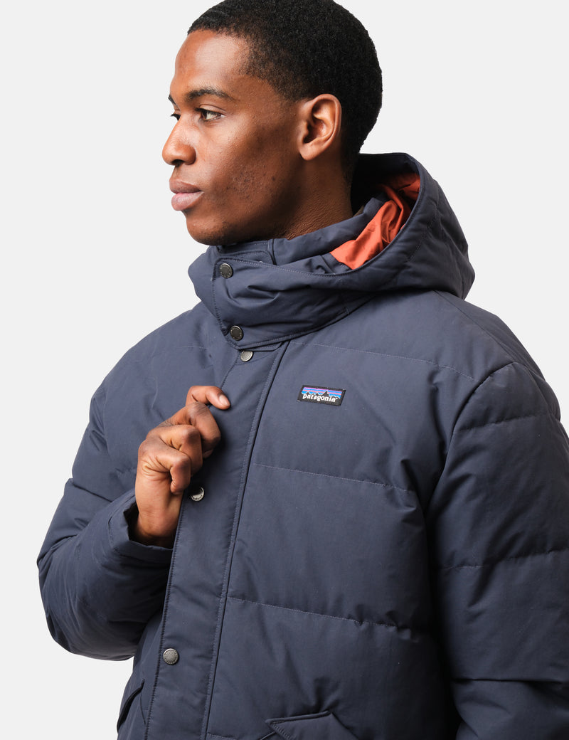 Patagonia Downdrift Jacket - Smolder Blue w/Burnished Red