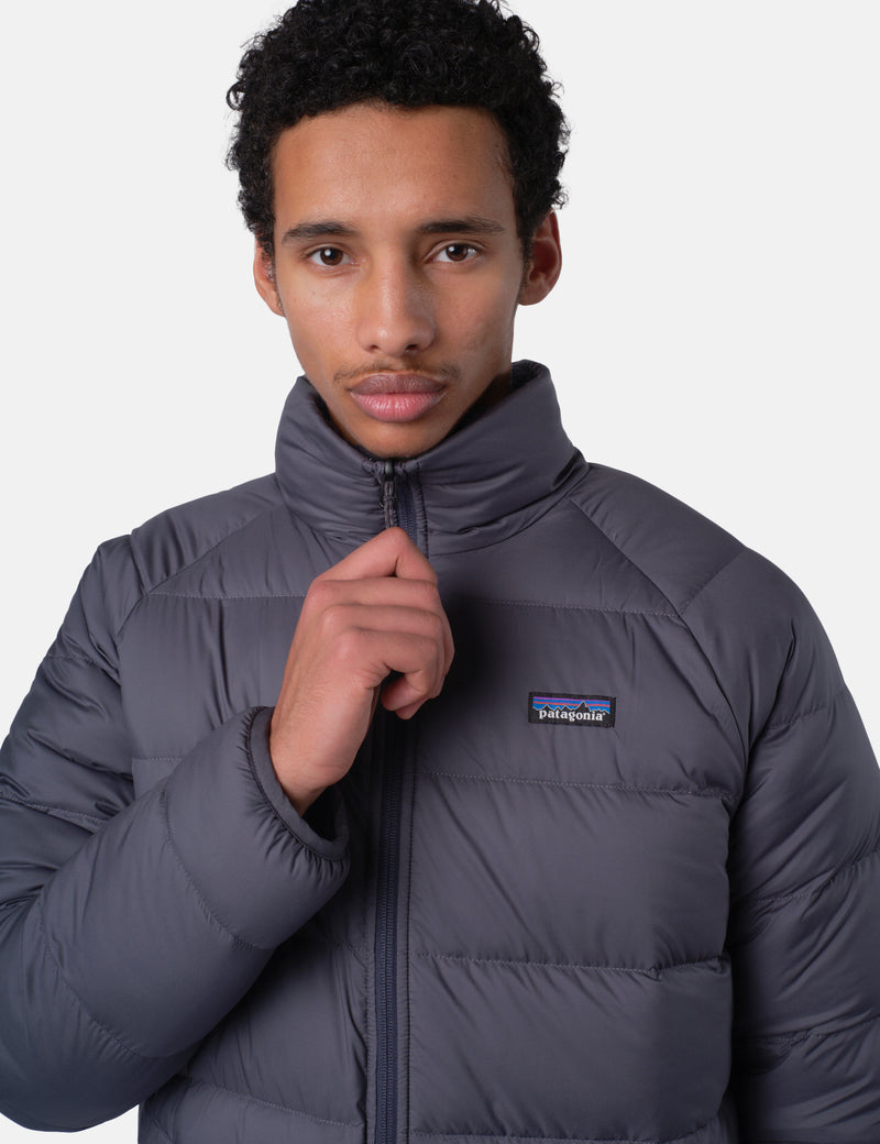 Patagonia Reversible Silent Down Jacket - Smolder Blue
