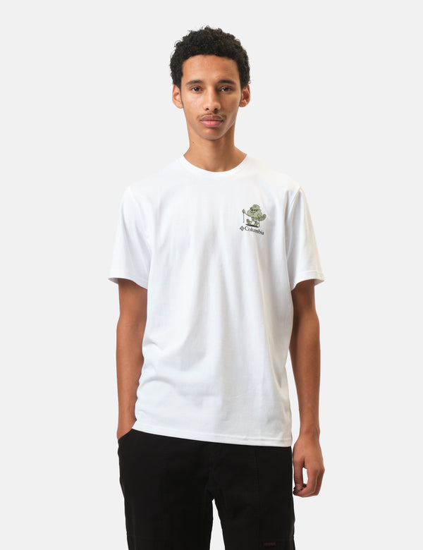 Columbia Hageman Graphic Hike On Techincal T-Shirt - White