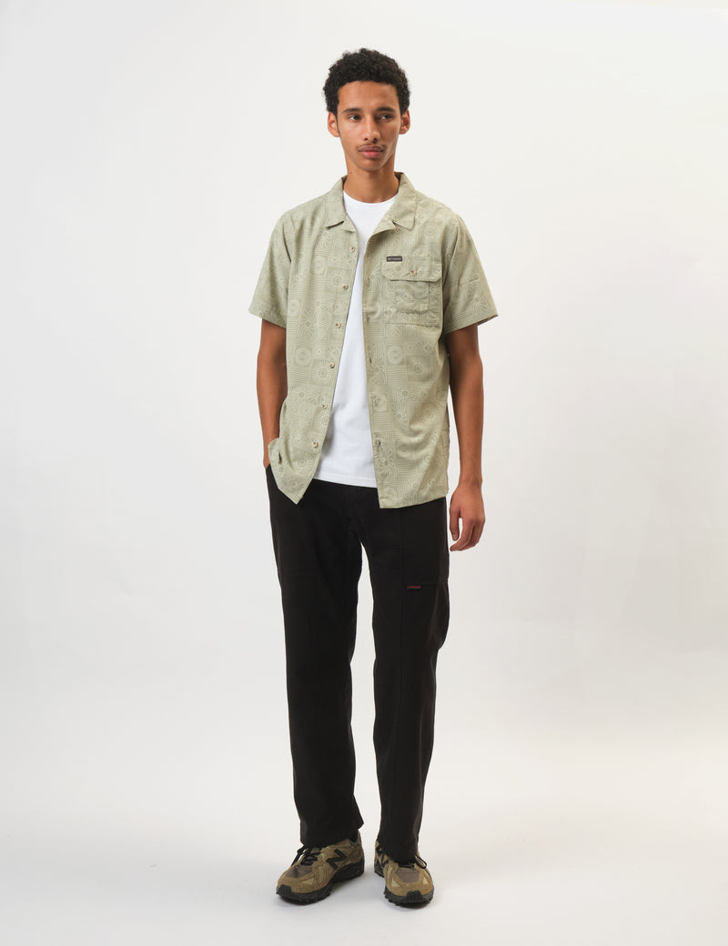 Columbia Tech Trail Utility Print SS Shirt - Safari Blazing
