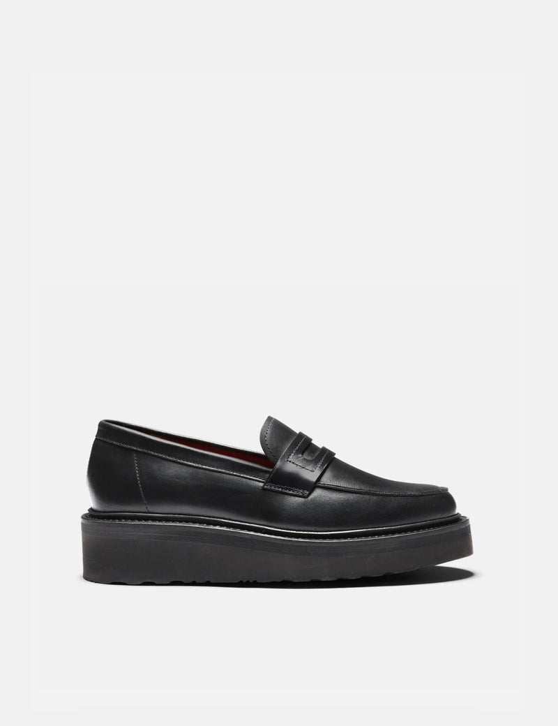 Womens Grenson Celeste Loafer (Colorado Leather) - Black