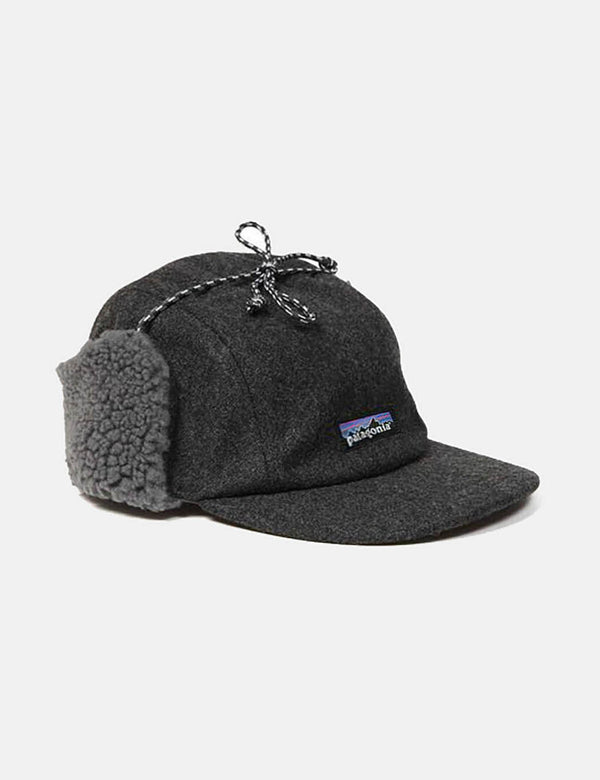 Patagonia Recycled Wool Ear Flap Cap - Forge Grey