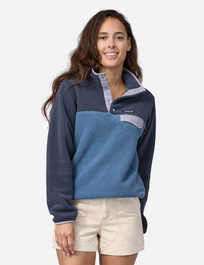 Patagonia Women's LW Synch Snap-T Fleece Pullover - Utility Blue