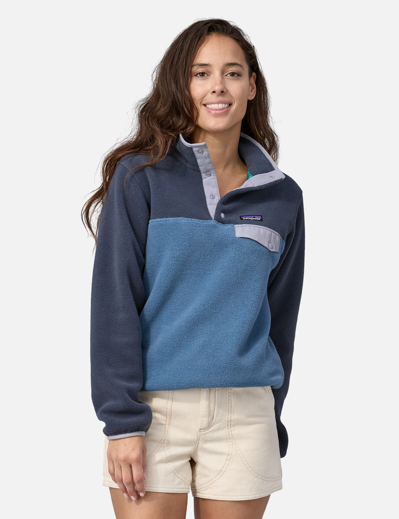 Patagonia Women s LW Synch Snap T Fleece Utility Blue Urban Excess URBAN EXCESS