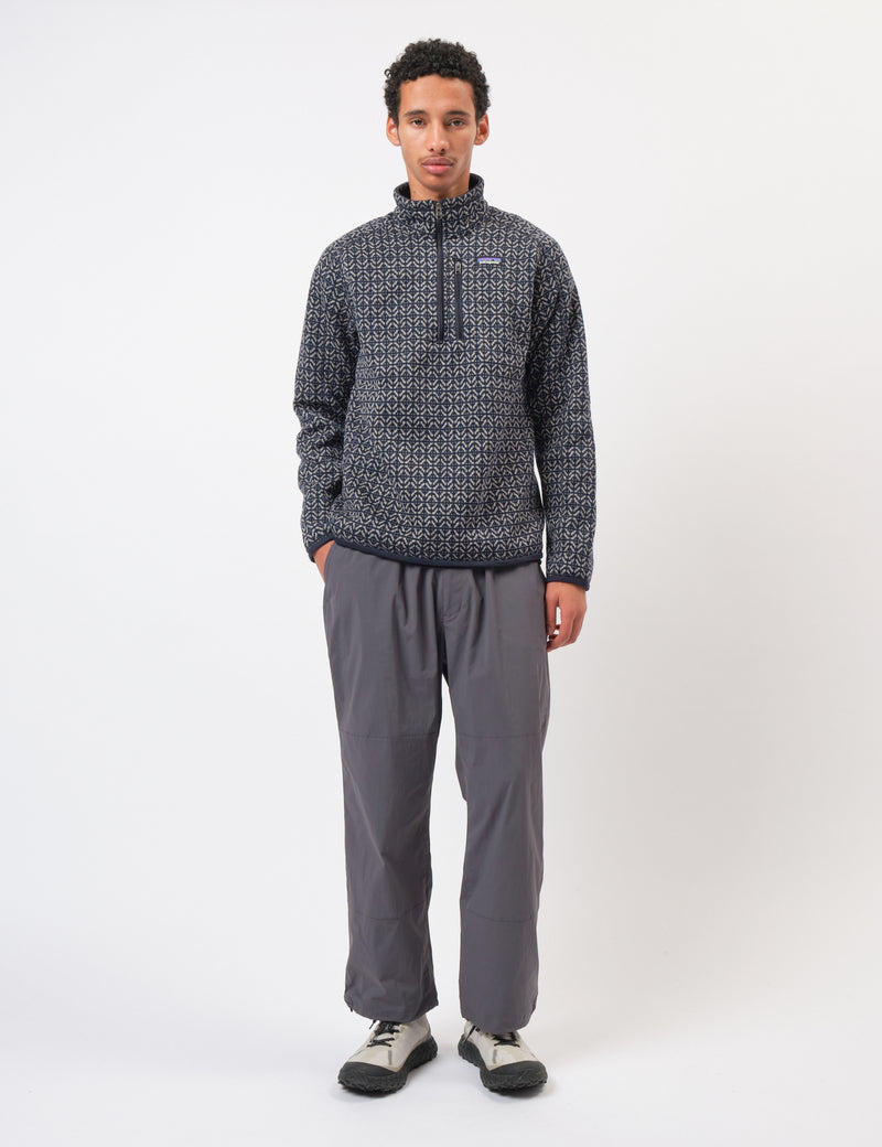 Patagonia Better Sweater 1/4 Zip Fleece (Scales) - Sunken Blue