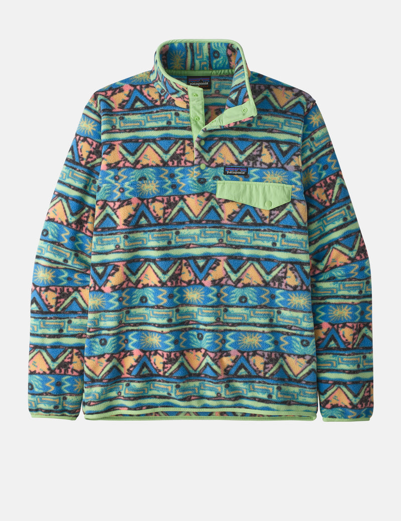 Patagonia Lightweight Synch Snap-T Fleece Pullover - Salamander Green