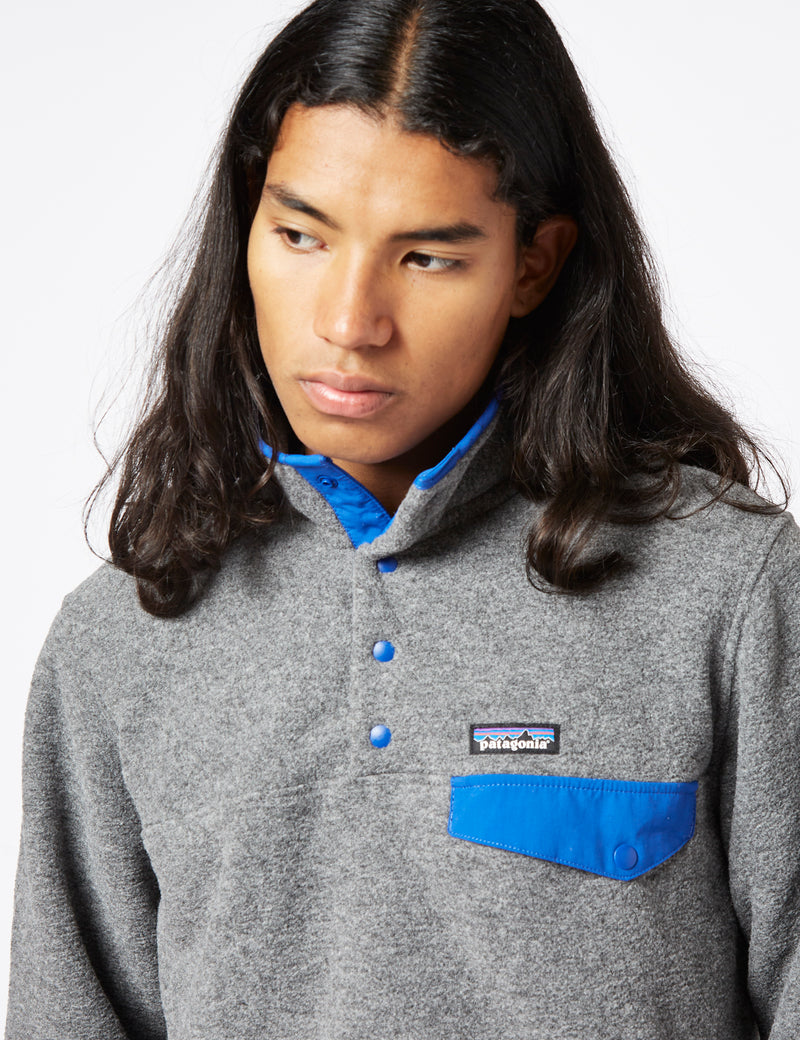 Patagonia Pullover Homme - Lightweight Synchilla Snap-T - Nickel w
