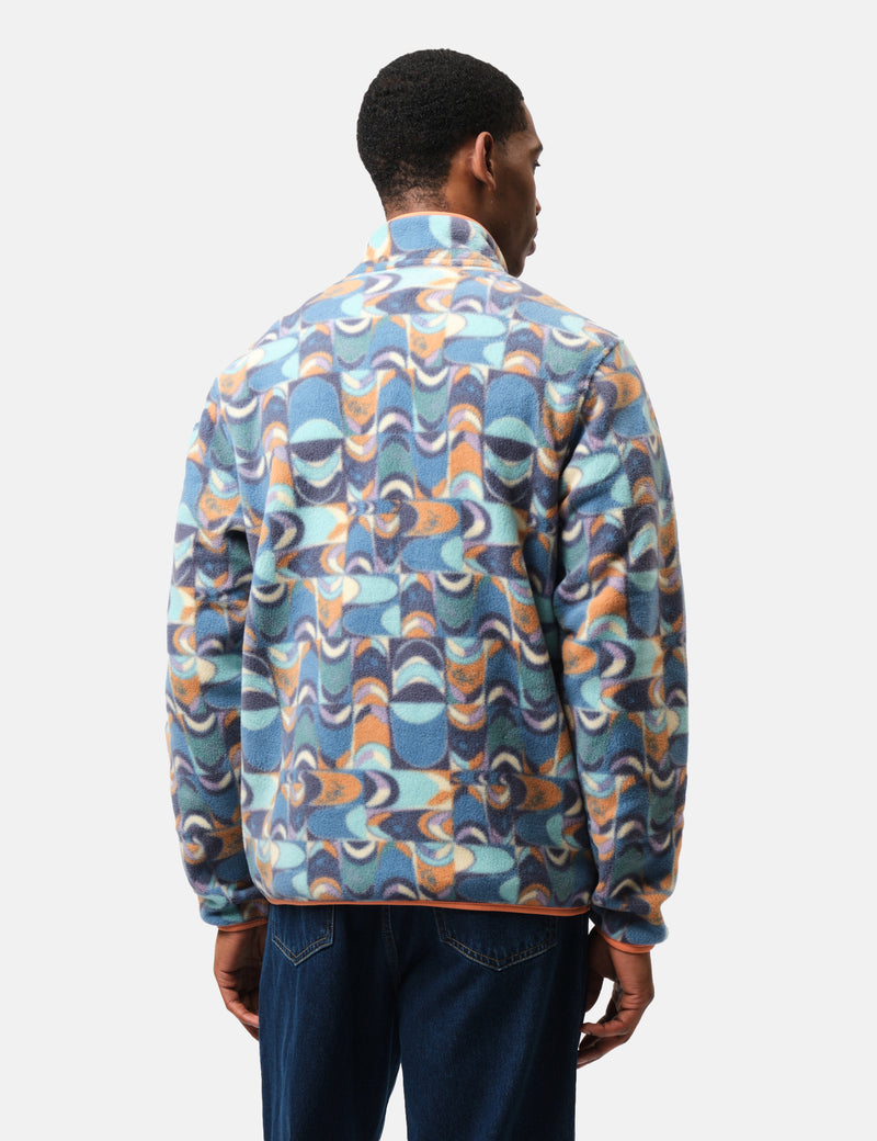 Patagonia LW Synch Snap-T Swallowtail Geo Pullover  - Blue