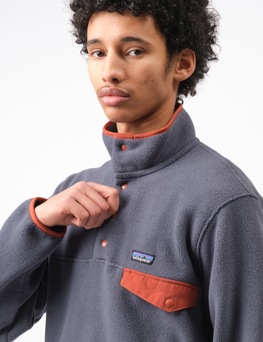 Patagonia LW Synch Fleece Snap-T - Smolder/Burnished | Urban Patagonia LW Synch Fleece Snap-T - Smolder/Burnished | Urban