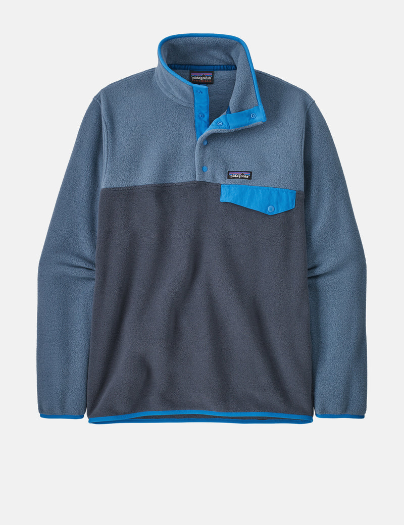 Patagonia Lightweight Synch Snap-T Fleece Pullover - Smolder Blue