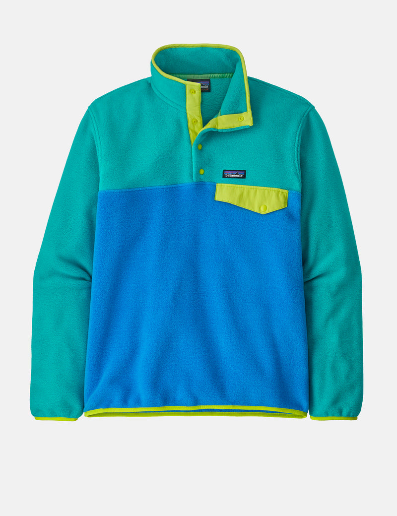 Patagonia Lightweight Synch Snap-T Fleece Pullover - Vessel Blue