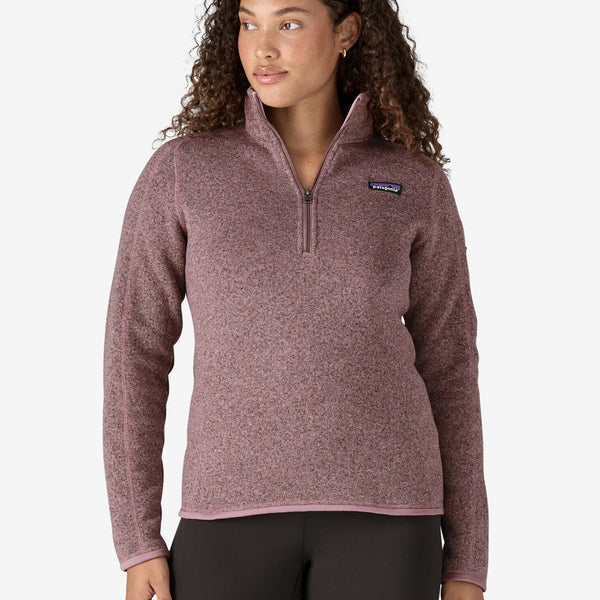 Patagonia Women's 1/4 Zip Better Sweater Stormy Mauve