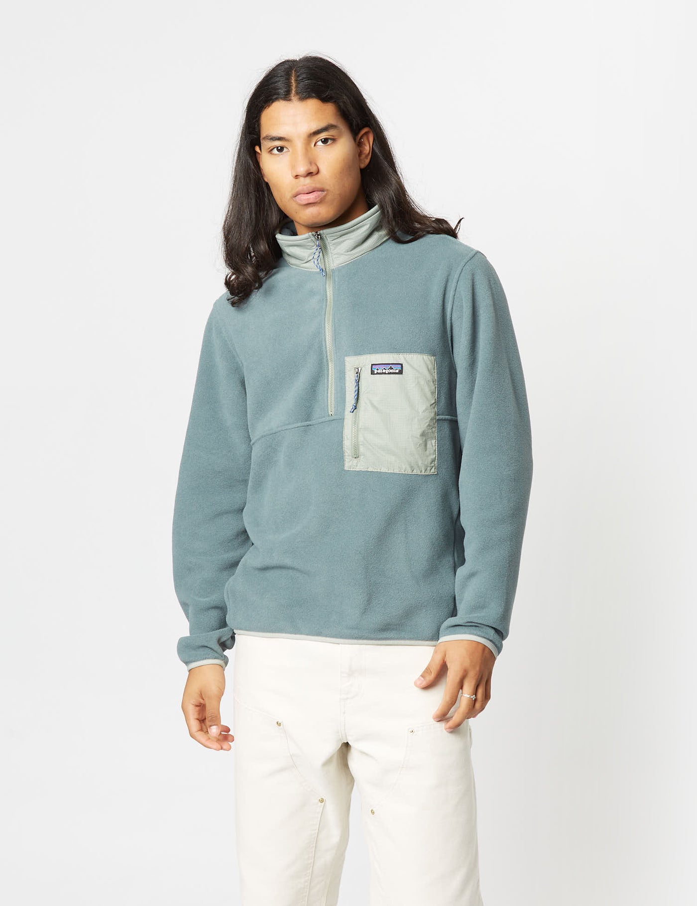 Patagonia Microdini 1/2 Zip Fleece - Nouveau Green I Urban