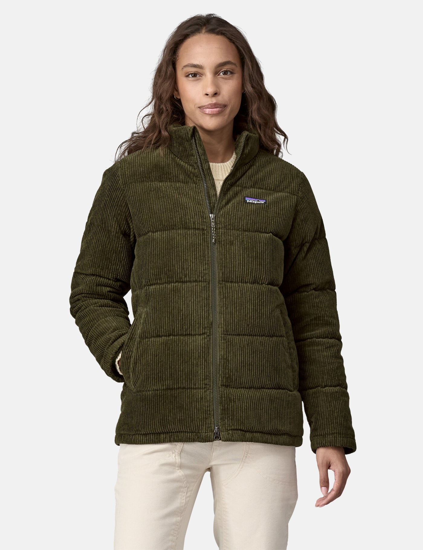Patagonia Women's Cord Fjord Coat - Pine Needle Green | Urban