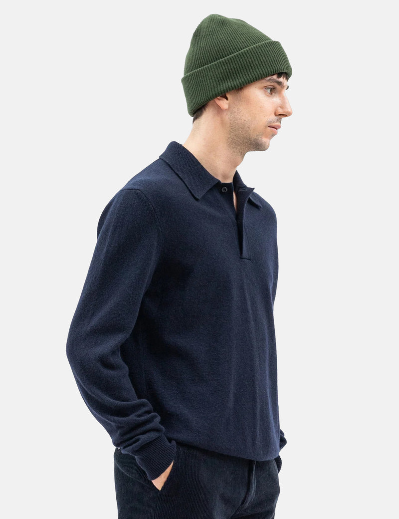 Norse Projects Merino Lambswool Beanie - Army Green