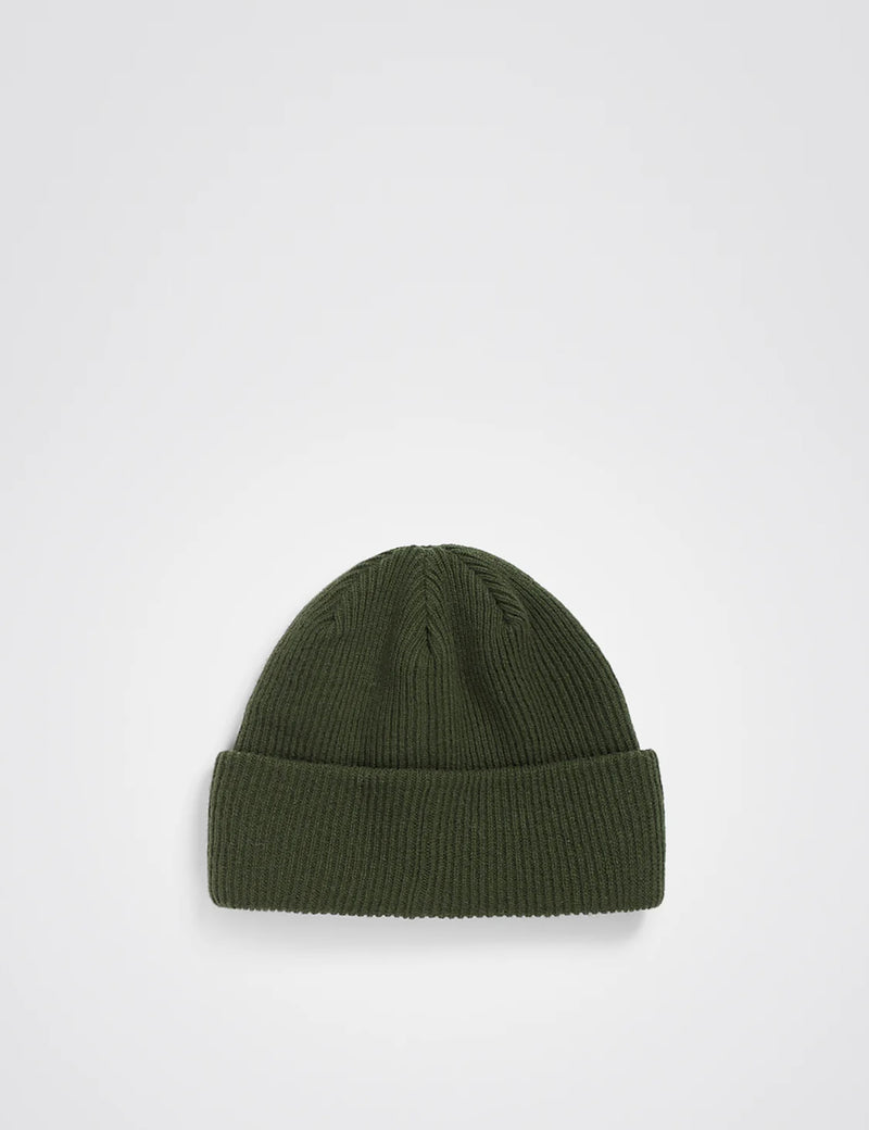 Norse Projects Merino Lambswool Beanie - Army Green