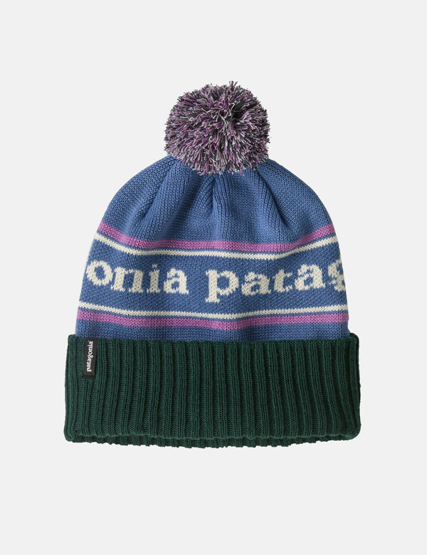 Patagonia Powder Town Beanie Hat (Park Stripe) - Barnacle Blue