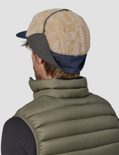 Patagonia Range Earflap Cap - Penguin Squawk Natural