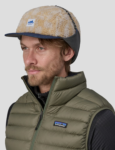 Patagonia Range Earflap Cap - Penguin Squawk Natural