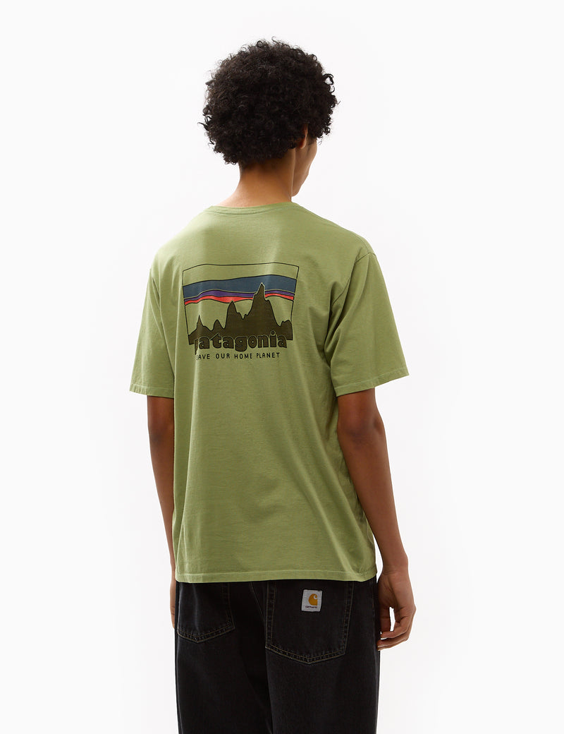 Patagonia '73 Skyline Organic T-Shirt - Buckhorn Green