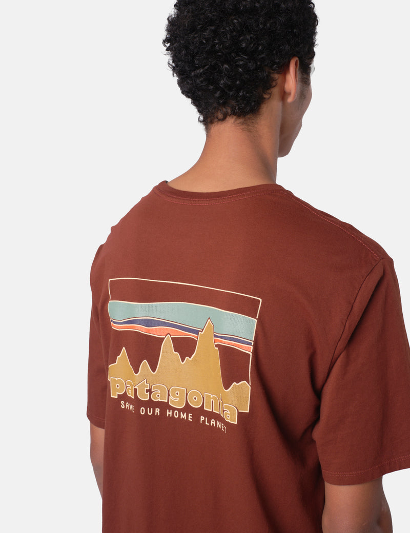 Patagonia '73 Skyline Organic T-Shirt - Dried Vanilla