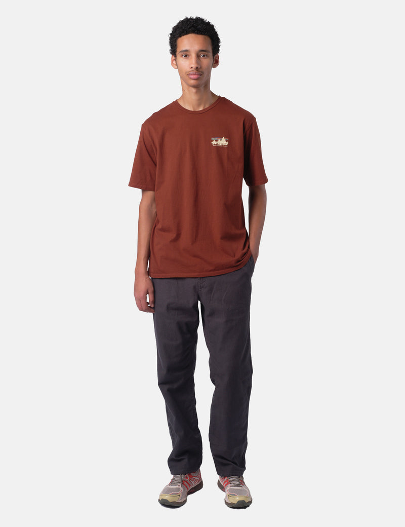 Patagonia '73 Skyline Organic T-Shirt - Dried Vanilla