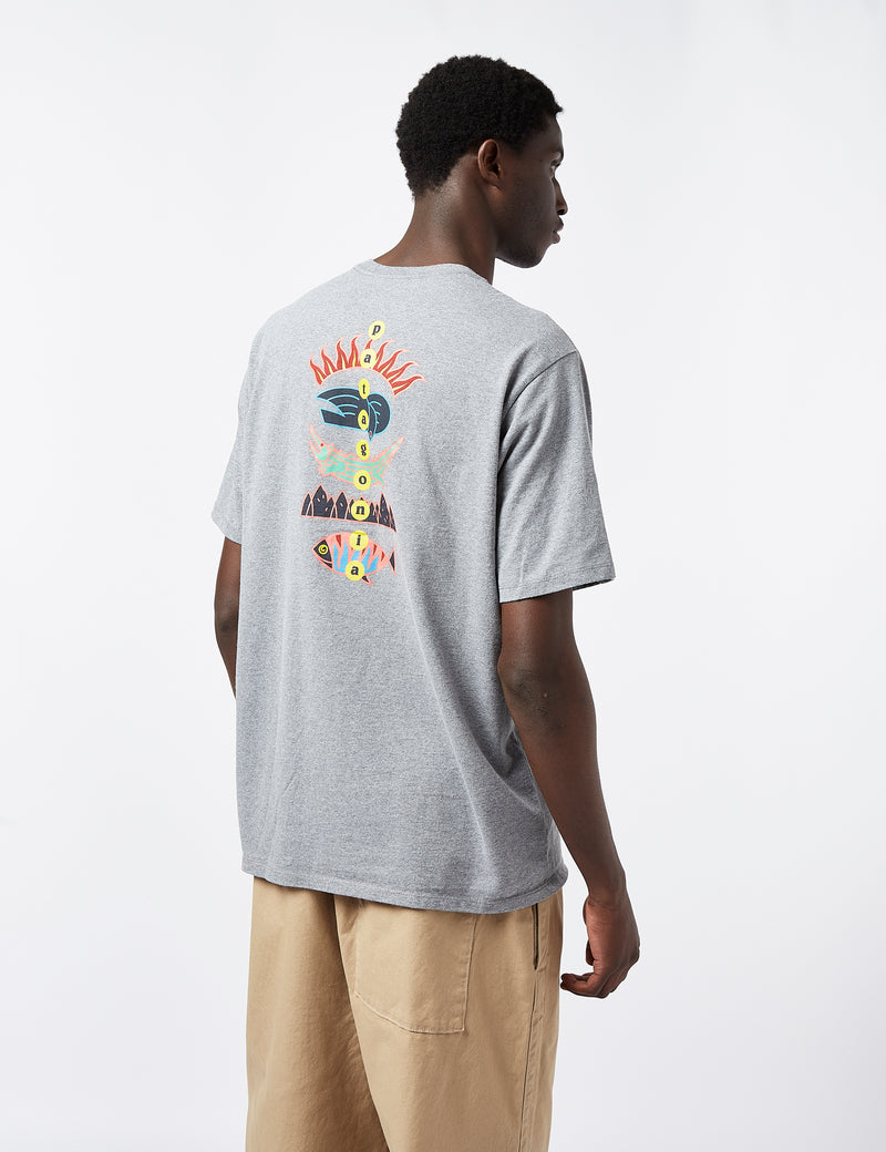 Patagonia Fitz Roy Wild Responsibili-Tee T-Shirt - Gravel Heather