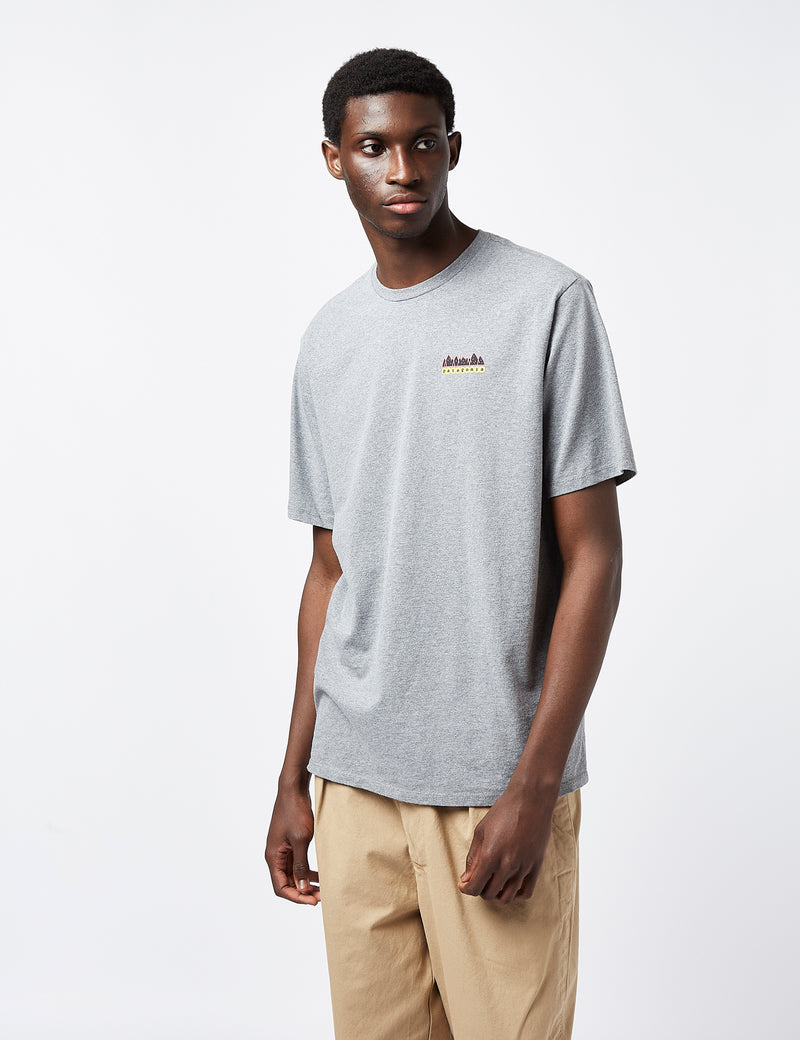 Patagonia Fitz Roy Wild Responsibili-Tee T-Shirt - Gravel Heather