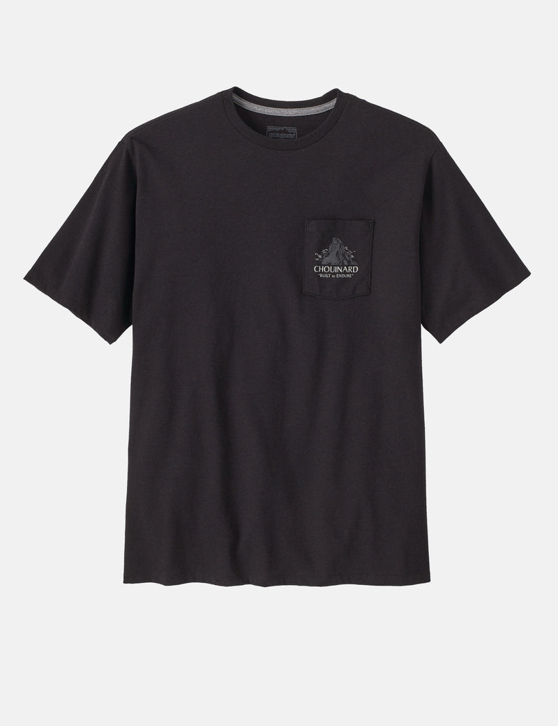 Patagonia Chouinard Crest Pocket Responsibili-Tee T-Shirt - Ink Black