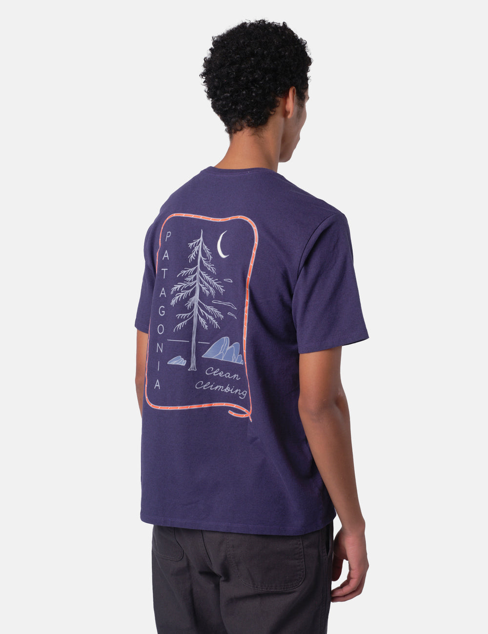 Patagonia Clean Climb Roots Responsibili-Tee - Plummet | Urban