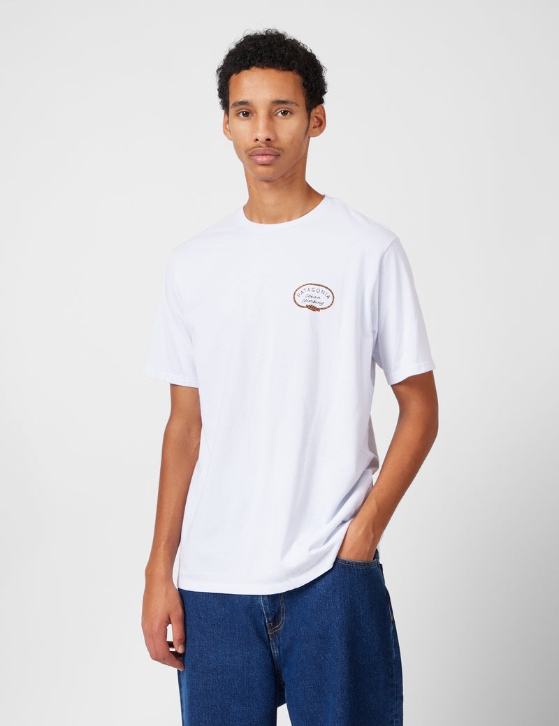 Patagonia Clean Climb Roots Responsibili-Tee T-Shirt - White