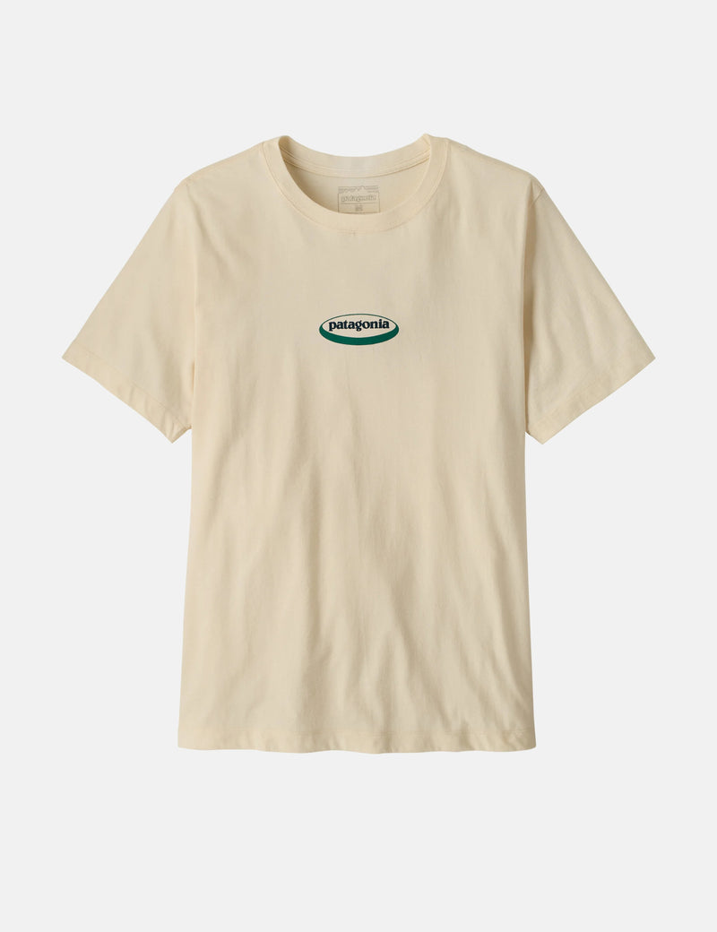 Patagonia '95 Oval Logo T-Shirt - Undyed Natural | Urban Excess